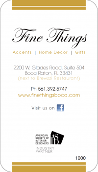 BusinessCard FineThing coupon (front)