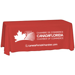 CCCF Laser Edge Closed-Back Table Throw 6'