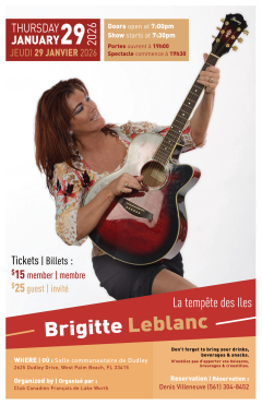 Poster Brigitte Leblanc 11x17