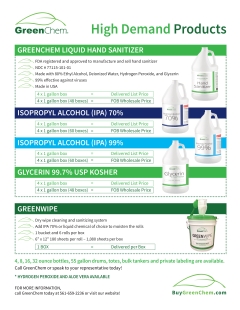 GreenChem Flyer products