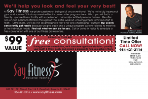 Postcard 6x9 SayFitness (back)