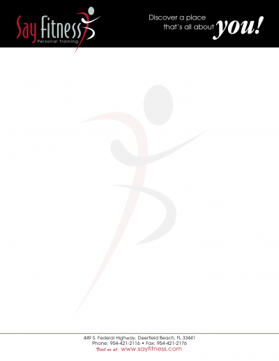 Letterhead SayFitness